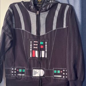 Star Wars Black and Gray Jacket with Armor-Like Design Size MD